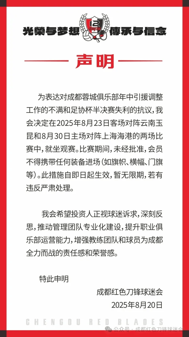 如果未来投, 指出球迷会